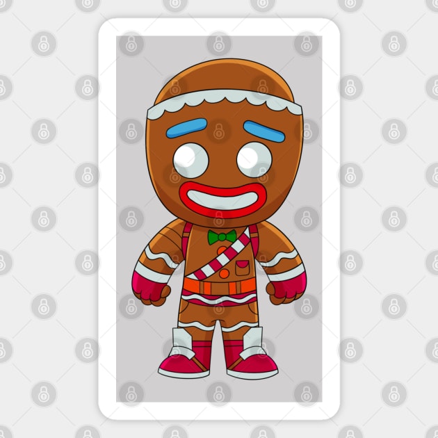 Gingerbread man, funny gingerbread man, Christmas baby Magnet by PrimeStore